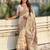 white woven design zari pashmina saree