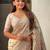 white woven design zari pashmina saree