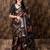 black floral zari saree