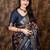 navy_blue floral zari designer saree
