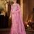 pink embellished sequinned saree