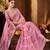 pink embellished sequinned saree