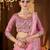 pink embellished sequinned saree