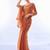 Gold organza saree