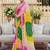 Yellow ethnic motifs gotta patti pure georgette heavy work leheriya saree