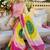 Yellow ethnic motifs gotta patti pure georgette heavy work leheriya saree