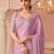 Lavender embellished sequinned pure chiffon saree