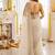 off_white embellished embroidered poly georgette heavy work saree