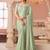 sea_green sequinned pure chiffon saree