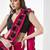 Pink embroidered pure chiffon saree