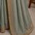 Sea green floral embroidered pure chiffon tussar saree