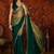 Green women embroidered tissue designer saree