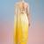 yellow embroidered work georgette unstitched blouse piece & sarees