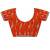 Orange embellished embroidered satin designer saree