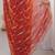 Orange embellished embroidered satin designer saree