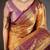gold woven design zari silk blend kanjeevaram saree
