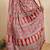 Red ethnic motifs block print ready to wear saree