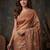 Copper floral silk blend designer kanjeevaram saree