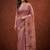 Pink floral zari silk blend designer kanjeevaram saree