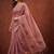 Pink floral zari silk blend designer kanjeevaram saree