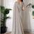 grey floral embroidered pure chiffon tussar saree
