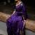 Purple woven design zari banarasi saree