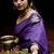 Purple woven design zari banarasi saree