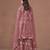 Mauve Pink Embroidered Designer Sharara Suit