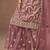 Mauve Pink Embroidered Designer Sharara Suit