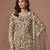 Light Taupe Grey Embroidered Designer Semi Stiched Sharara Suit
