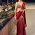 Red Ready to Wear Lehenga Saree with Sequins Embroidery  Unstich Blouse