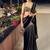 Black  Ready to Wear Lehenga Saree with Sequins Embroidery  Unstich Blouse