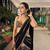 Black  Ready to Wear Lehenga Saree with Sequins Embroidery  Unstich Blouse