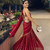 Red Ready to Wear Lehenga Saree with Sequins Embroidery  Unstich Blouse