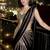 Black  Ready to Wear Lehenga Saree with Sequins Embroidery  Unstich Blouse
