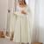 Alluring White Mirror Laced Chanderi Festive Wear Anarkali Suit