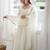 Alluring White Mirror Laced Chanderi Festive Wear Anarkali Suit