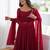Wonderful Maroon Mirror Laced Chanderi Wedding Wear Anarkali Suit