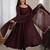 Spectacular Dark Brown Mirror Laced Chanderi Festive Wear Anarkali Suit