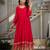 Rangoli crush silk embroidery party wear anarkali  suit set