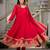 Rangoli crush silk embroidery party wear anarkali  suit set