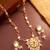 Bead gold plated kundan pendant necklace set
