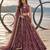 WINE NET THREAD WITH ZARI AND SEQUIN WORK FESTIVE LEHENGA CHOLI