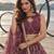 WINE NET THREAD WITH ZARI AND SEQUIN WORK FESTIVE LEHENGA CHOLI