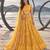 MUSTARD YELLOW NET THREAD WITH ZARI AND SEQUINCE WORK FESTIVE LEHENGA CHOLI SET FOR WOMEN'S