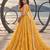 MUSTARD YELLOW NET THREAD WITH ZARI AND SEQUINCE WORK FESTIVE LEHENGA CHOLI SET FOR WOMEN'S