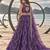 PURPLE NET THREAD WITH ZARI AND SEQUINCE WORK FESTIVE LEHENGA CHOLI SET FOR WOMEN'S