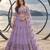 LAVENDER NET THREAD WITH ZARI AND SEQUINCE WORK FESTIVE LEHENGA CHOLI SET FOR WOMEN'S