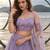 LAVENDER NET THREAD WITH ZARI AND SEQUINCE WORK FESTIVE LEHENGA CHOLI SET FOR WOMEN'S