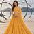 YELLOW NET THREAD WITH ZARI AND SEQUINCE WORK FESTIVE LEHENGA CHOLI SET FOR WOMEN'S
